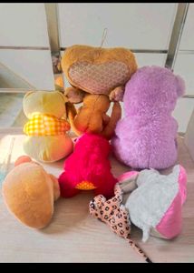 Combo Of Various 7 Soft Toys