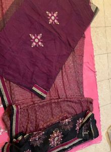 Party Wear Heavy Embroidery Saree