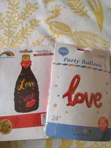 Love And Bottle Foil Balloons