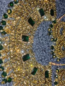 Emerald &amp; Gold Jewelry Set