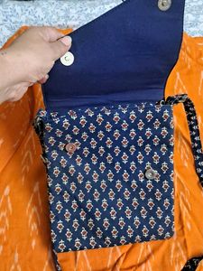 Ajrak Print Sling Bag