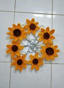 Sunflower Keychain