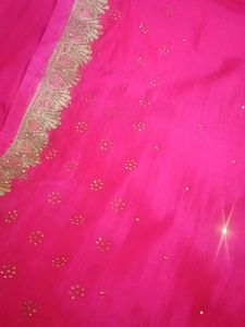 saree dark pink