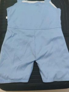 Cute Blue Button Romper