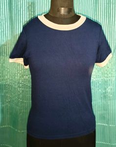 Navy &amp; White Trim Tee