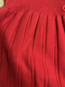 Adorable Red Sailor Dress Woolen