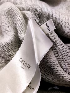 Celine Loose Hoodie in cotton fleece with a studd
