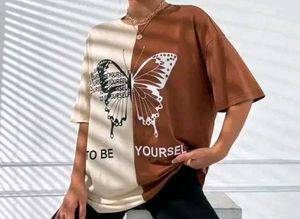 A Woman Oversize T Shirt .