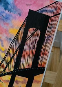 Bridge Watercolor Art