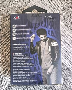 Boat BassHeads 220 - Wired Headset - Blue