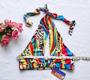 Shein : Halter Neck Crop Top