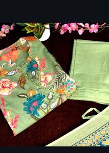 Pure Jaipuri Angrakha Style Suit Set