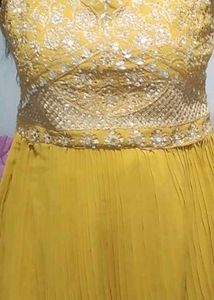 Yellow Embroidered Dress