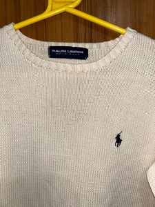 Off-white imported Ralph Lauren Sweater