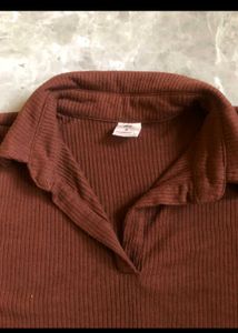 SSS Polo Brown Crop Top