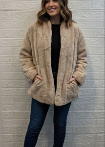 🇫🇷 France Imported Fuzzy Faux Fur Coat