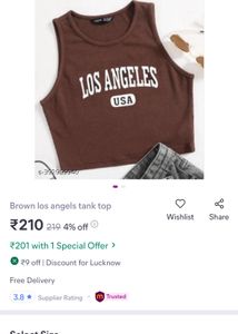 Coffee Brown Crop Top