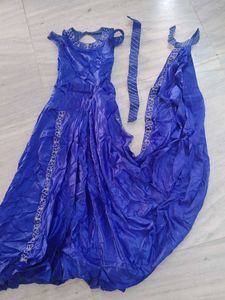 Elegant Blue Ethnic Gown