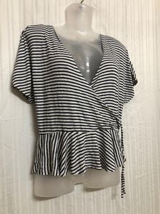 Woman Only White V Neck Top