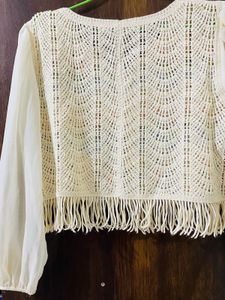 Crochet Fringe Cardigan
