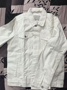 Stylish White Denim Jacket