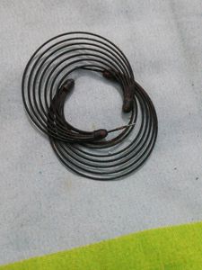 Black Small Earrings. Casual Use.