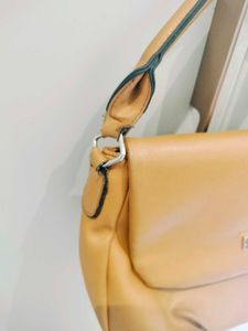 Tan Leather Shoulder Bag Minor Flaw