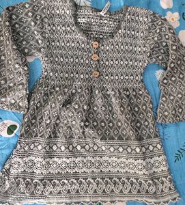 women Grey Printed Dress