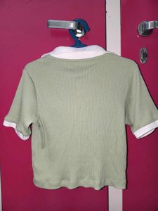 Cute Green Crop Top