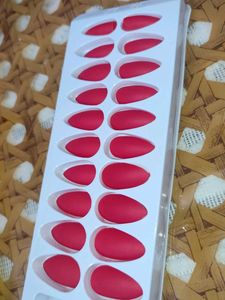 Red Matte Press-On Nails