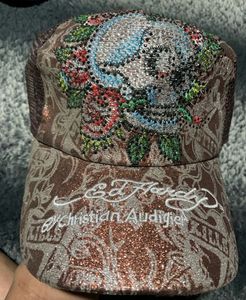 Ed Hardy Skull Trucker Hat