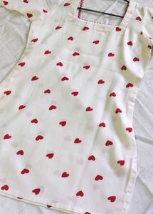 Heart Print Casual Dress