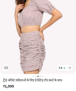 Co_ Ord With Skirt...... Send Offers