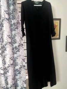 IDALIA Elegant Black A- Line Kurta Set