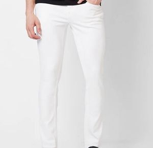 Stylish White Slim Fit Jeans