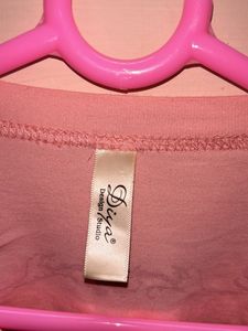 Boxy pink crop top