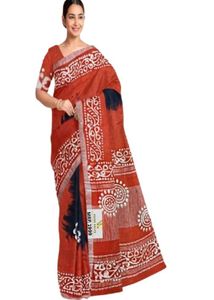 Elegant Batik Print Saree