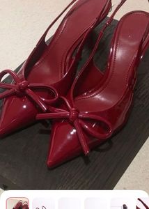 Red Slingback Heels
