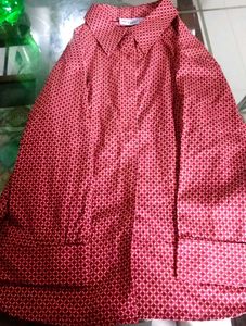 Patterned Red Shirt