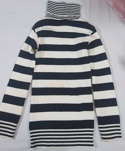 Striped Turtleneck Sweater