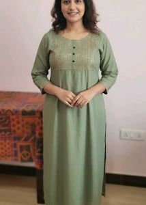Trendz Green kurti L size