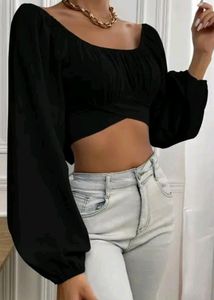 Boatneck Crop Top