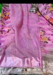 Beautiful Pink Saree For Girls🩷💕
