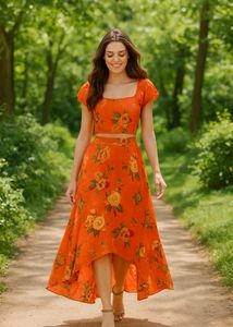 Floral Two-Piece Dress