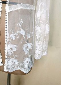 Net Embroidered Shrug