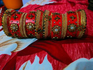 Red Bridal Chura Bangles