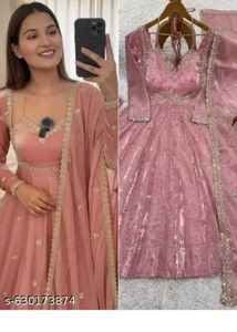 Elegant Pink Anarkali Suit