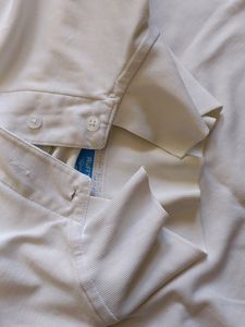 Man&#39;s Highneck  XXL Half Sleev White T-shirt.