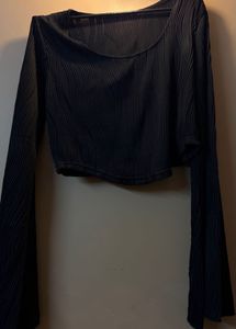 chic flared crop top