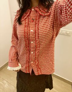 gingham cute top